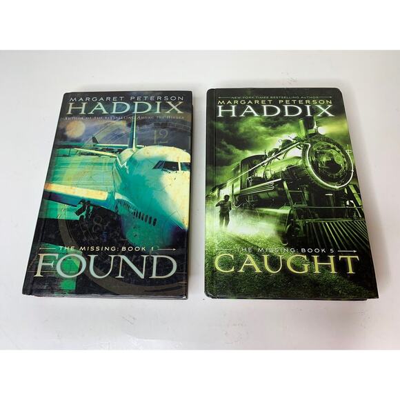The Missing Series by Margaret Peterson Haddix Hardcover Books FOUND CAUGHT - Picture 1 of 6